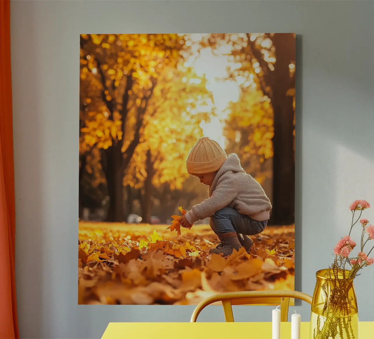 Vibrazioni d'autunno tela con Cornice a cassetta da PhotoVibe Decor