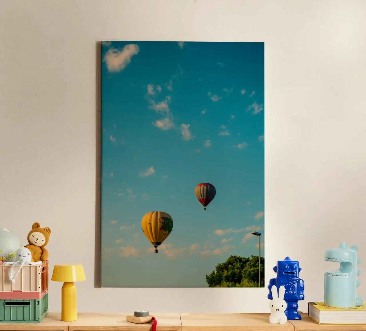 Rise with the Morning Sky canvas met Baklijst van lieblu