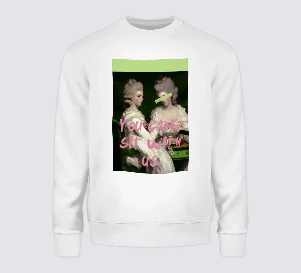 You can't sit with us altered art felpa da GraceDigitalArtCo