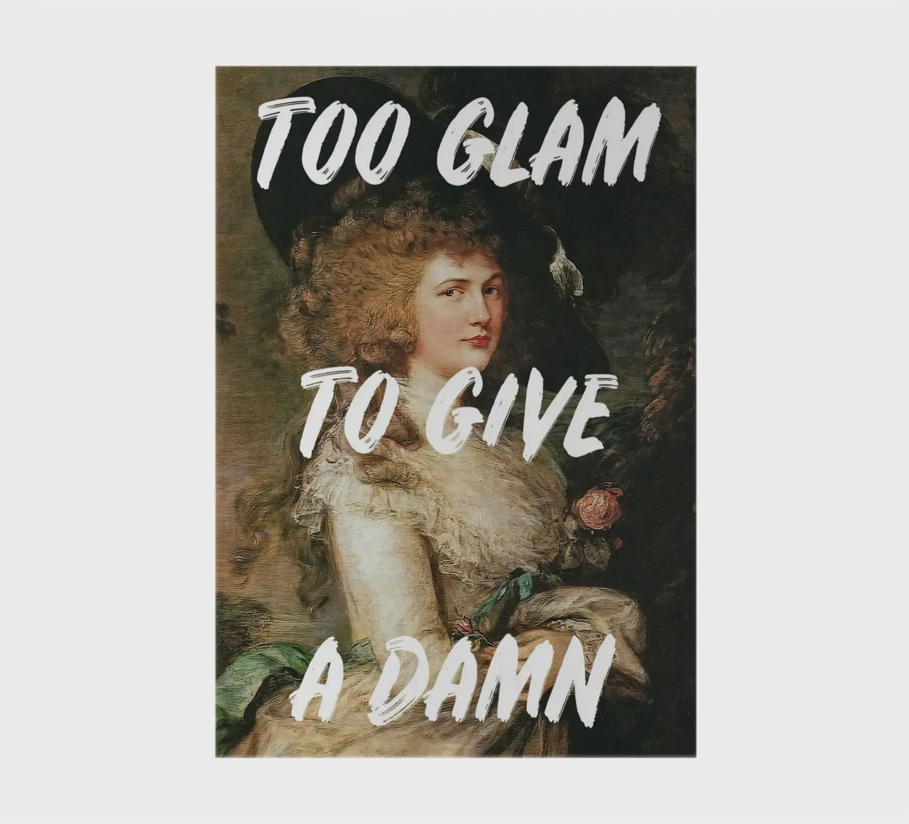 Too Glam to Give a Damn notebook by GraceDigitalArtCo