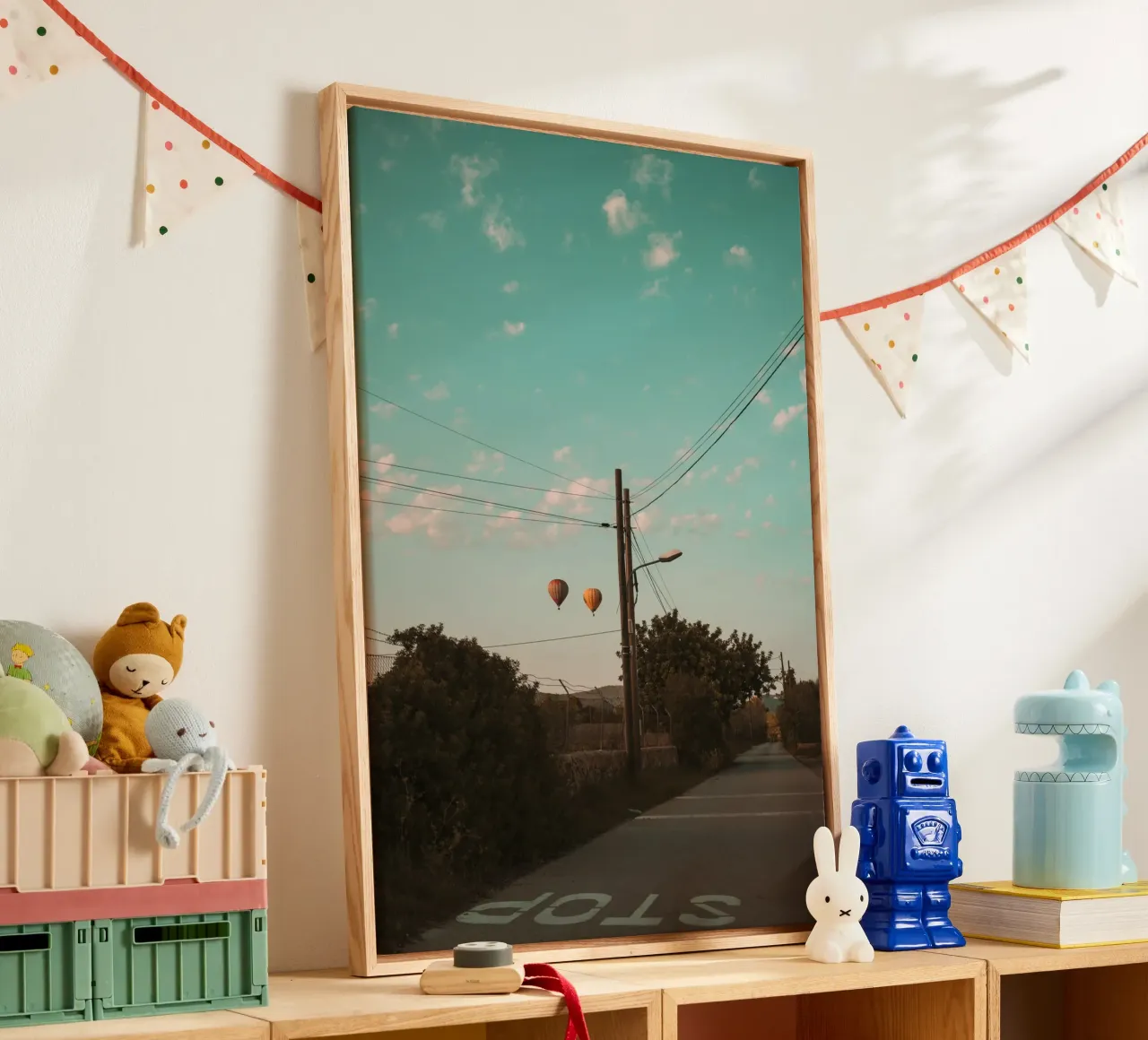 Chasing Stillness canvas met Baklijst van lieblu