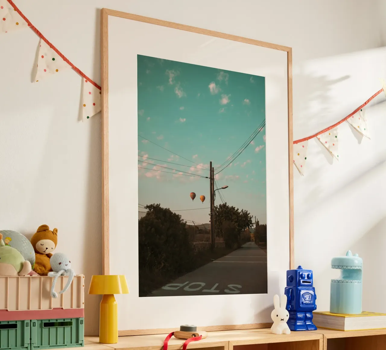Chasing Stillness poster con telaio in alluminio da lieblu