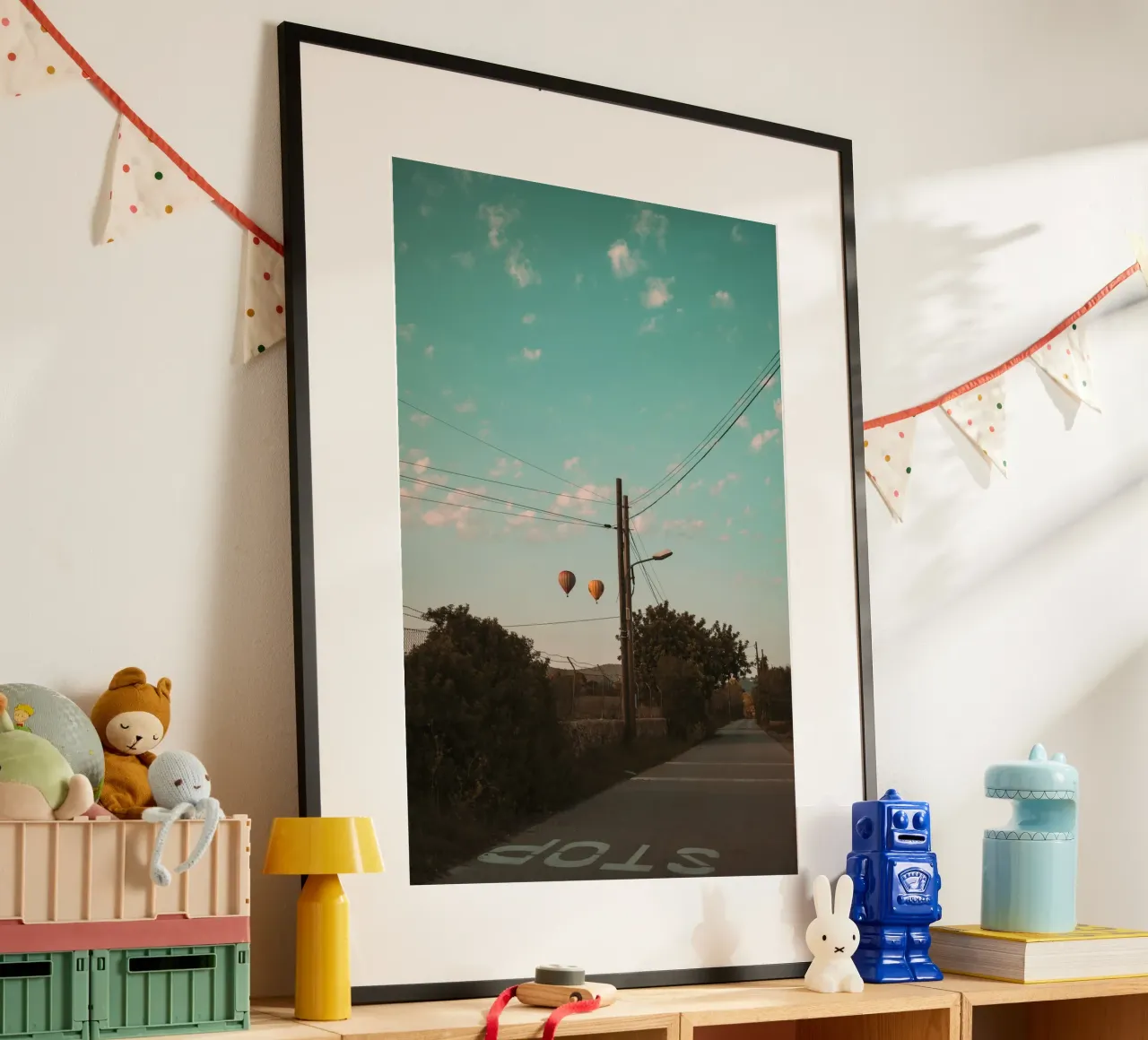 Chasing Stillness poster con telaio in alluminio da lieblu