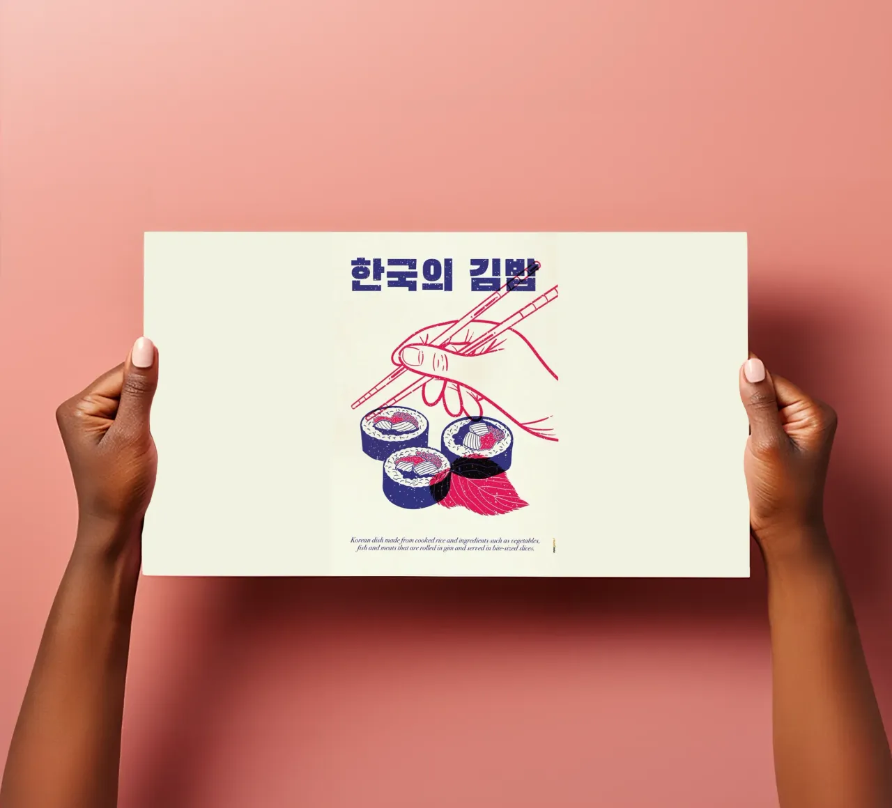 Korean Kimbap sticker sheet by Rafa Gomes