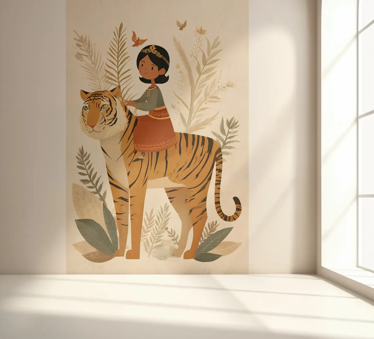 A queen on striped paws photo wallpaper by Digital Naive