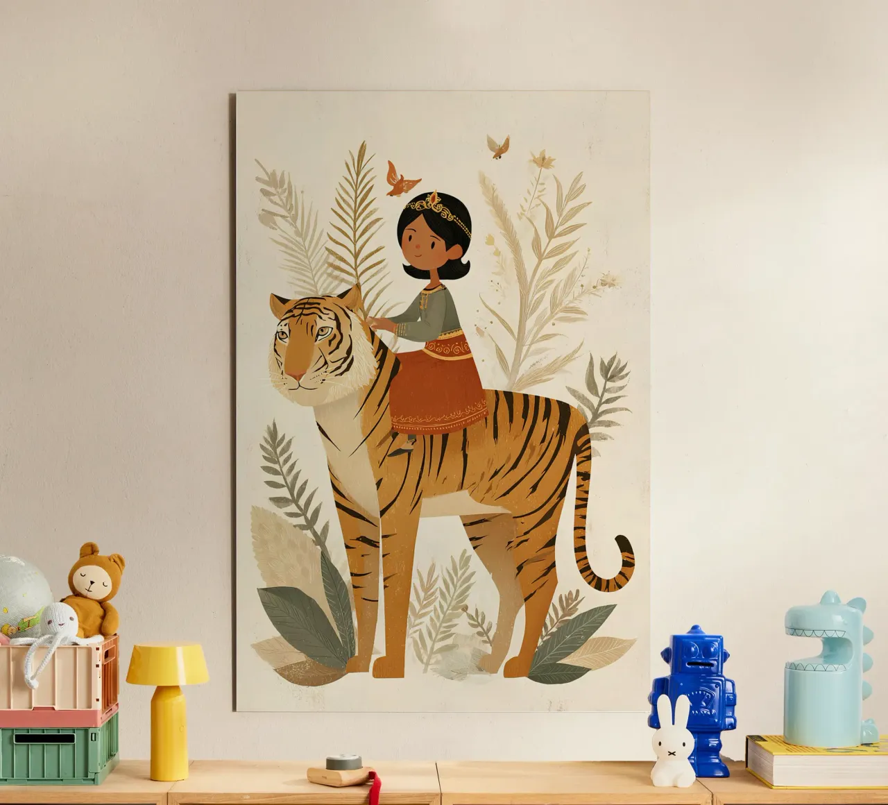 A queen on striped paws forex plate by Digital Naive