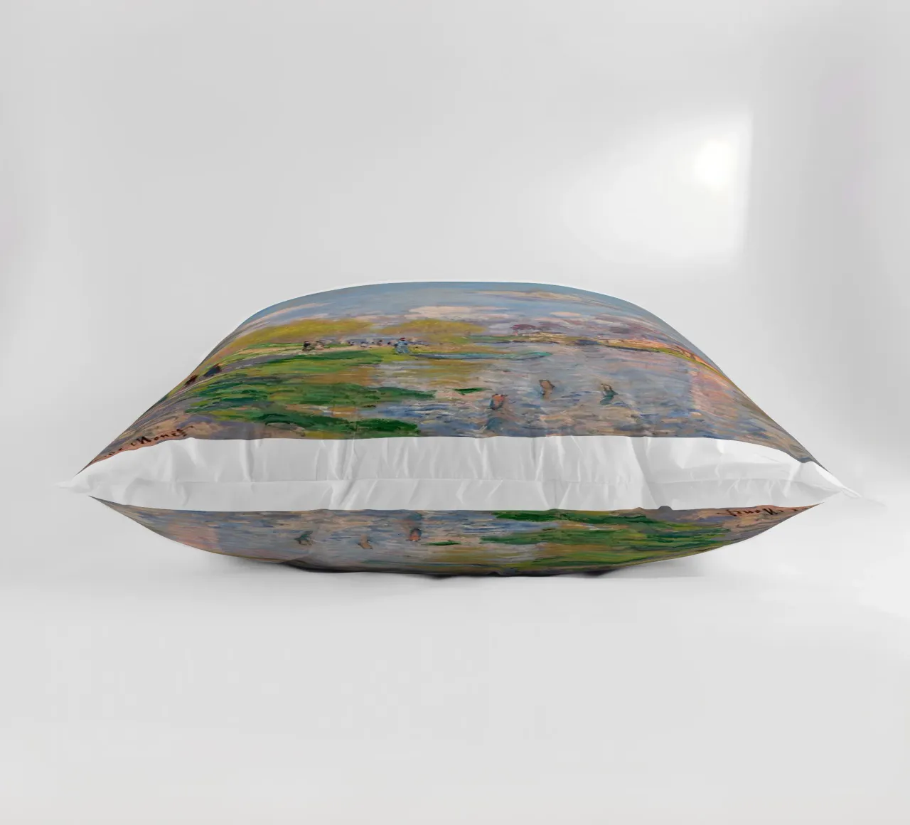 giocando sulla riva del fiume nel pomeriggio claude monet cuscino da belong shop