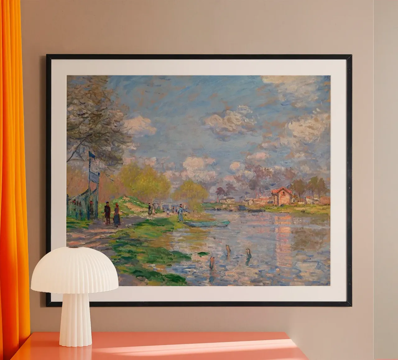 giocando sulla riva del fiume nel pomeriggio claude monet carta hahnemühle da belong shop