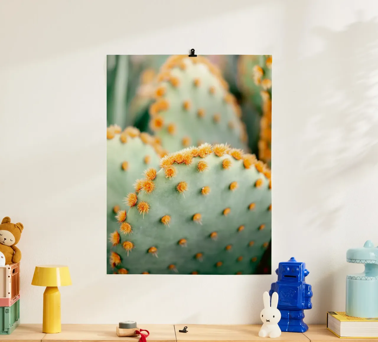 Arancione e verde II - Fotografia botanica di Marrakech poster da Raisa Zwart