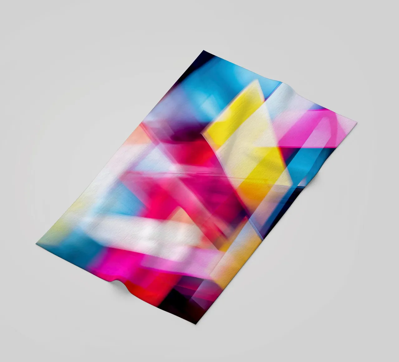 Futuristic city lights | In the style of digital photography beach towel by Autofocus