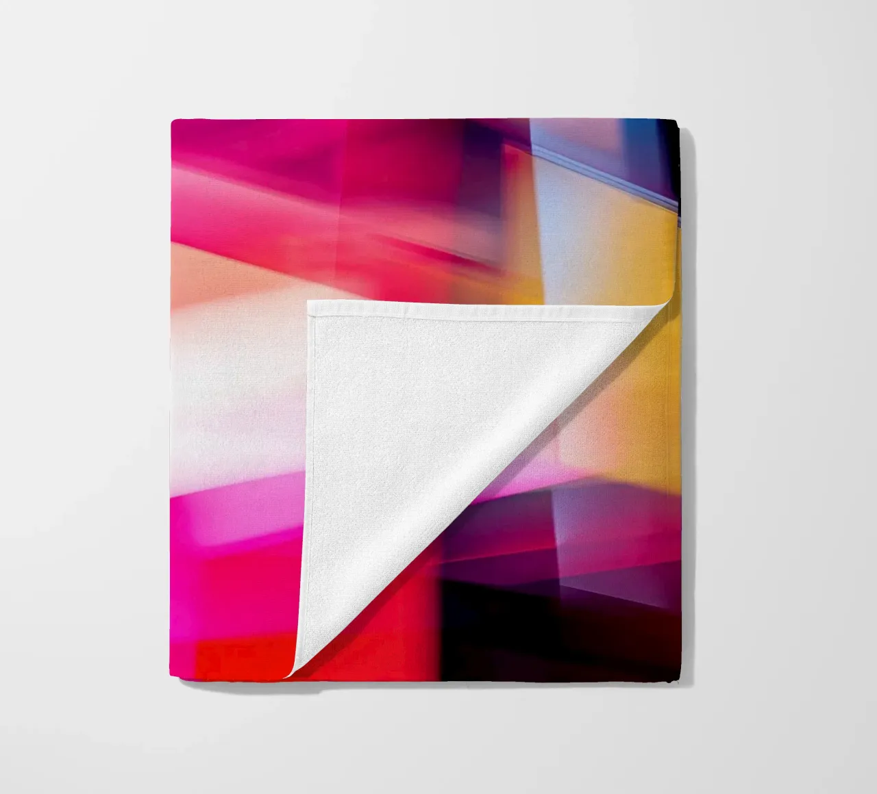 Futuristic city lights | In the style of digital photography beach towel by Autofocus