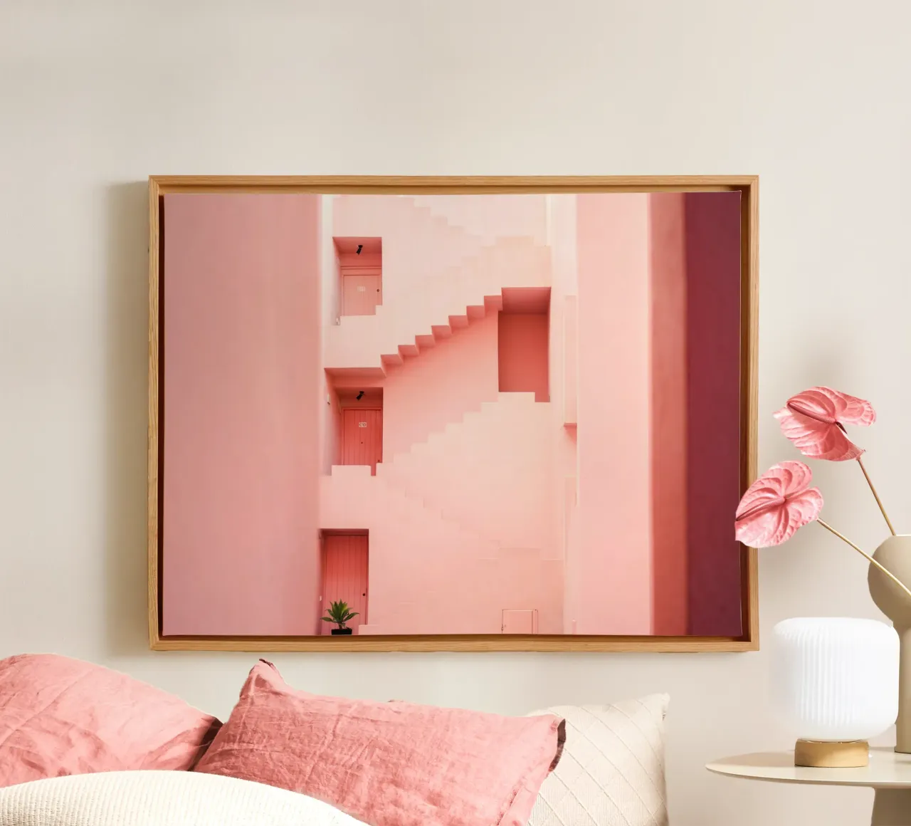 Zuid-Spanje III canvas met Baklijst van Raisa Zwart