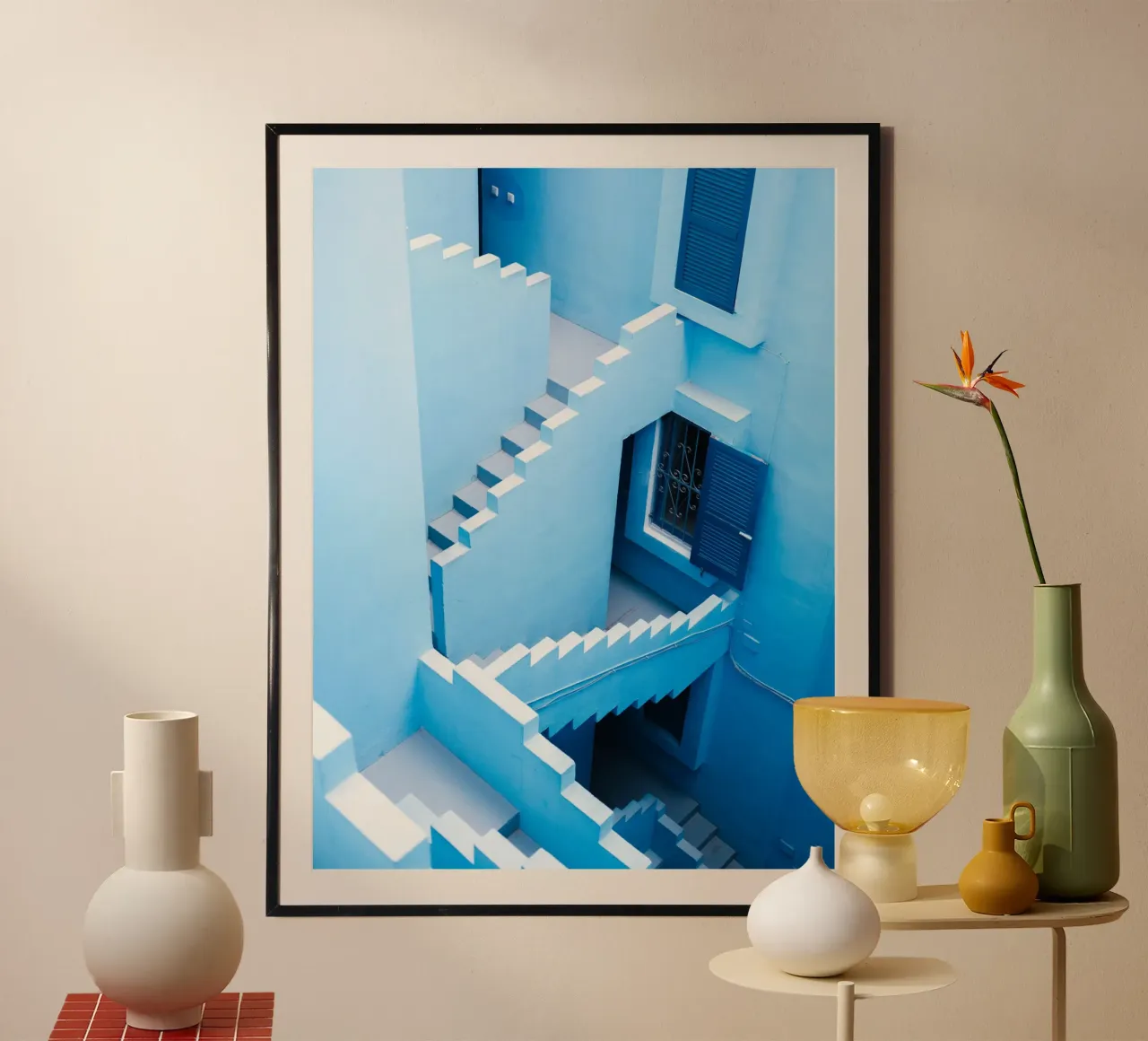 Südspanien VI Poster mit Kunststoffrahmen von Raisa Zwart