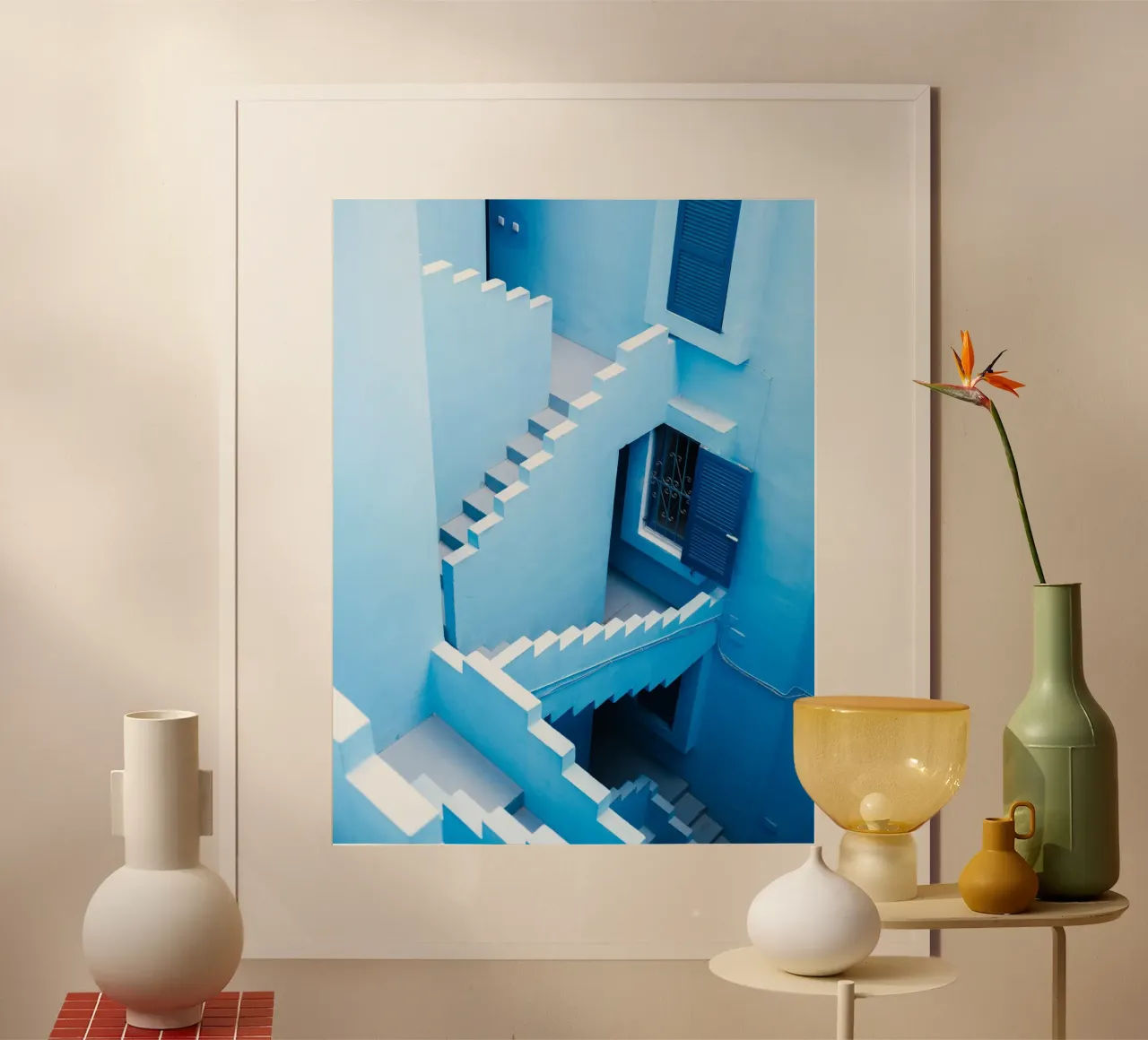 Südspanien VI Poster mit Kunststoffrahmen von Raisa Zwart