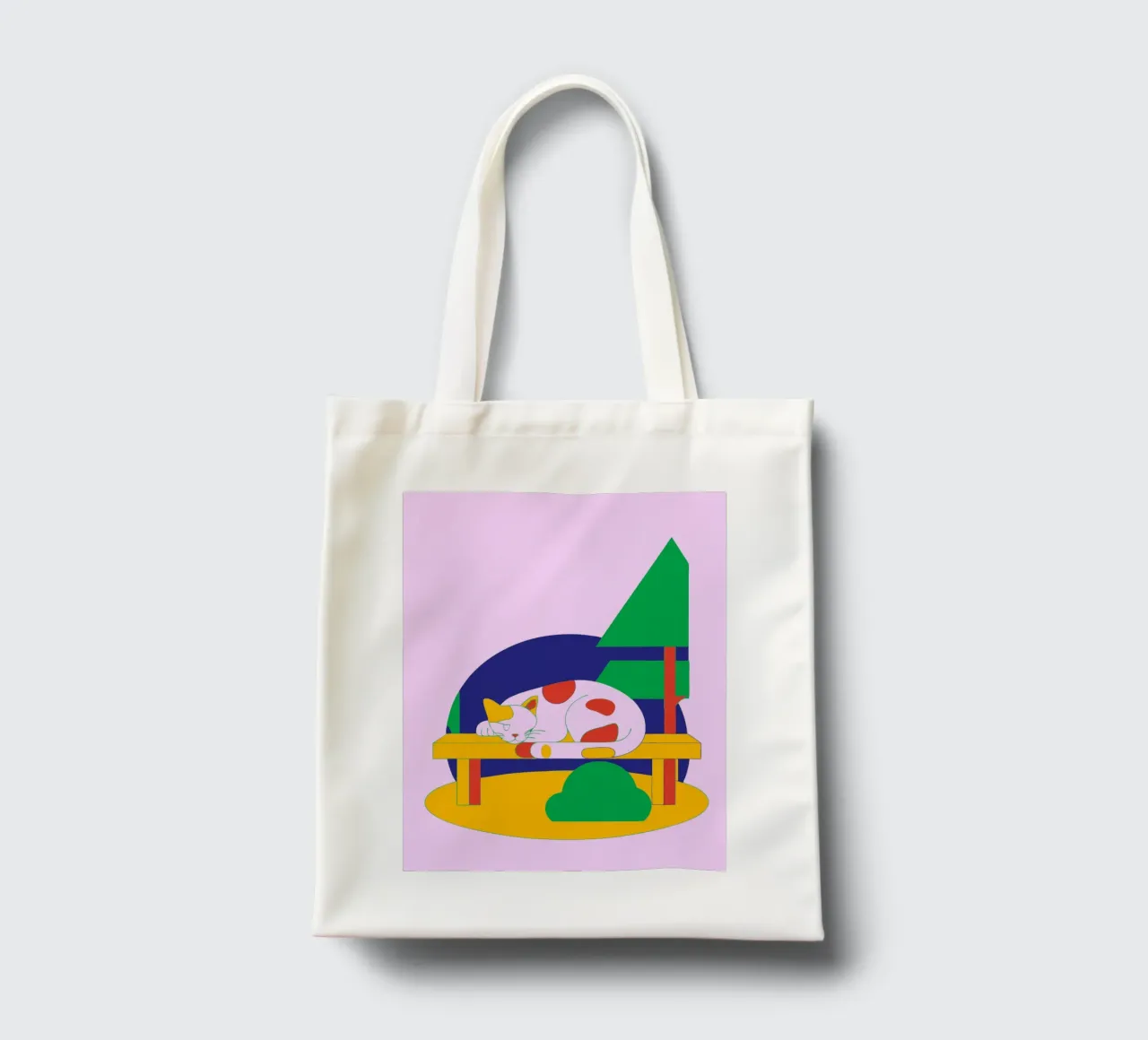 Gatto che dorme borsa in juta da OUR SHOP