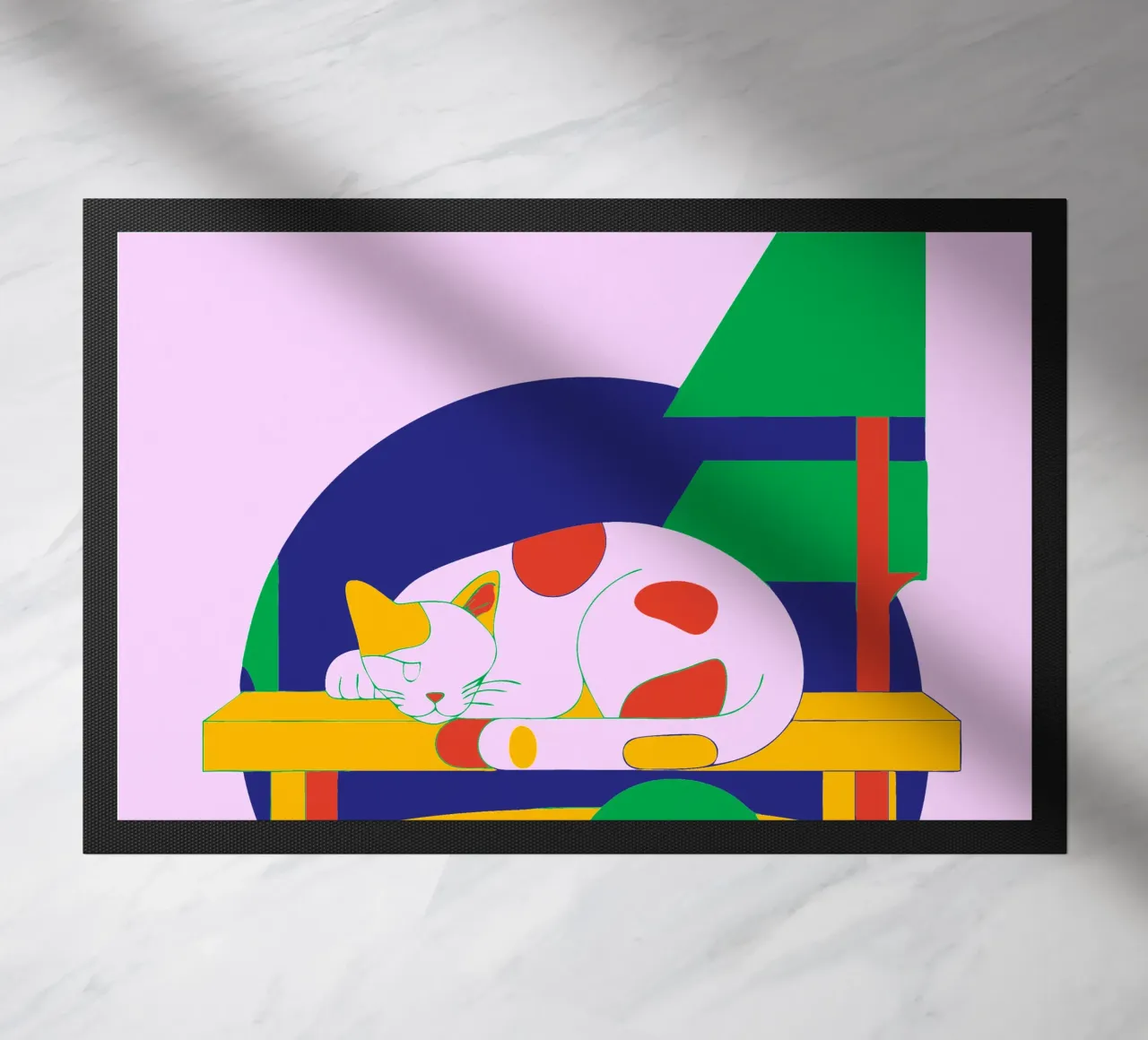 Gatto che dorme zerbino da OUR SHOP