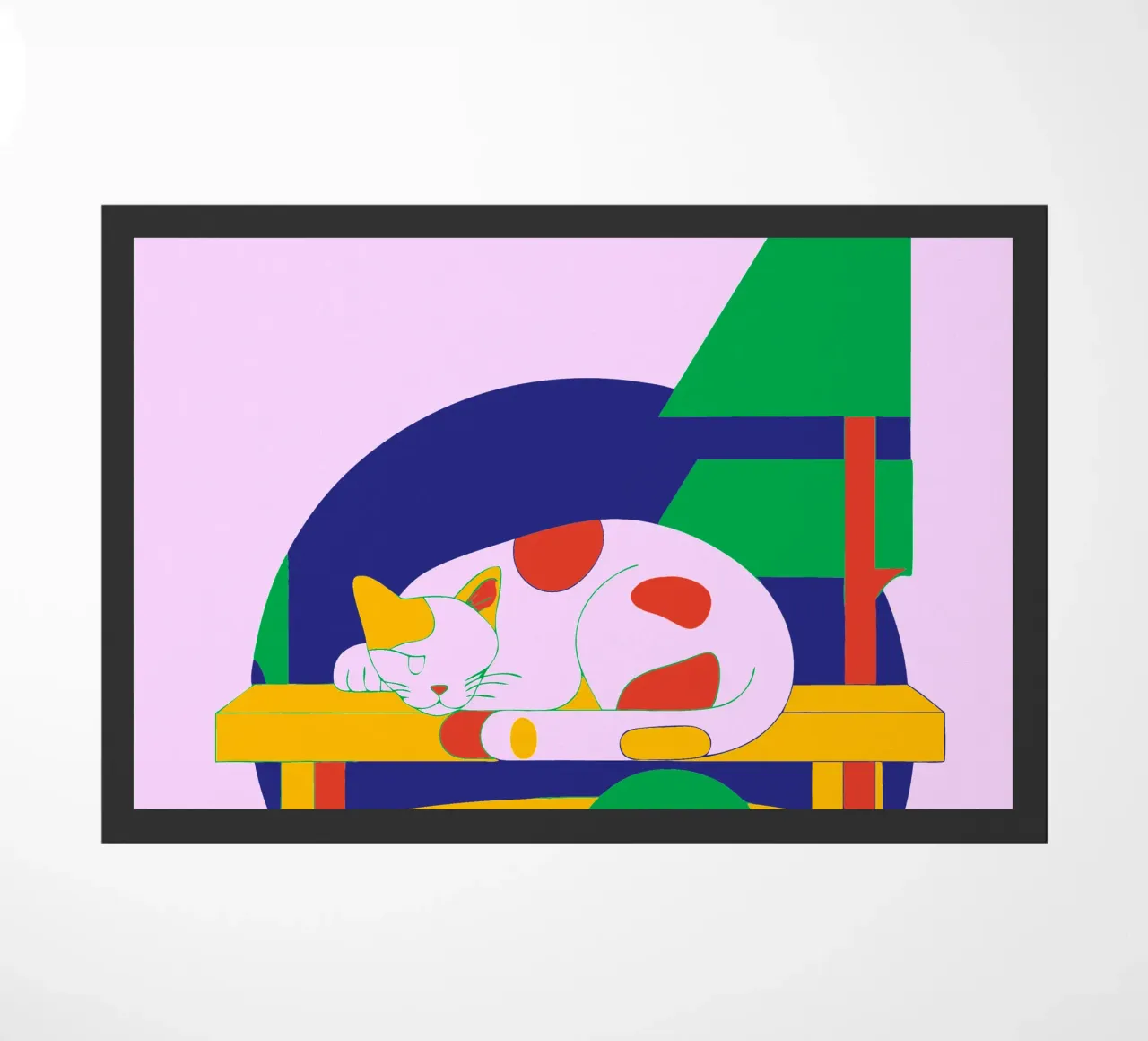Gatto che dorme zerbino da OUR SHOP