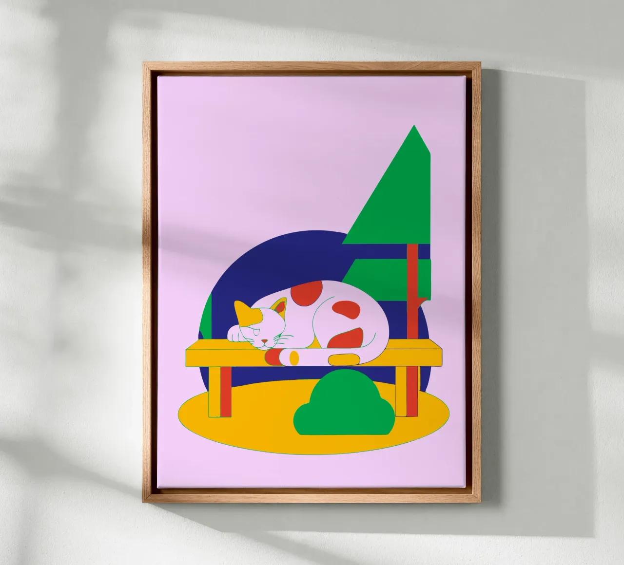 Sleeping Cat canvas by OUR SHOP