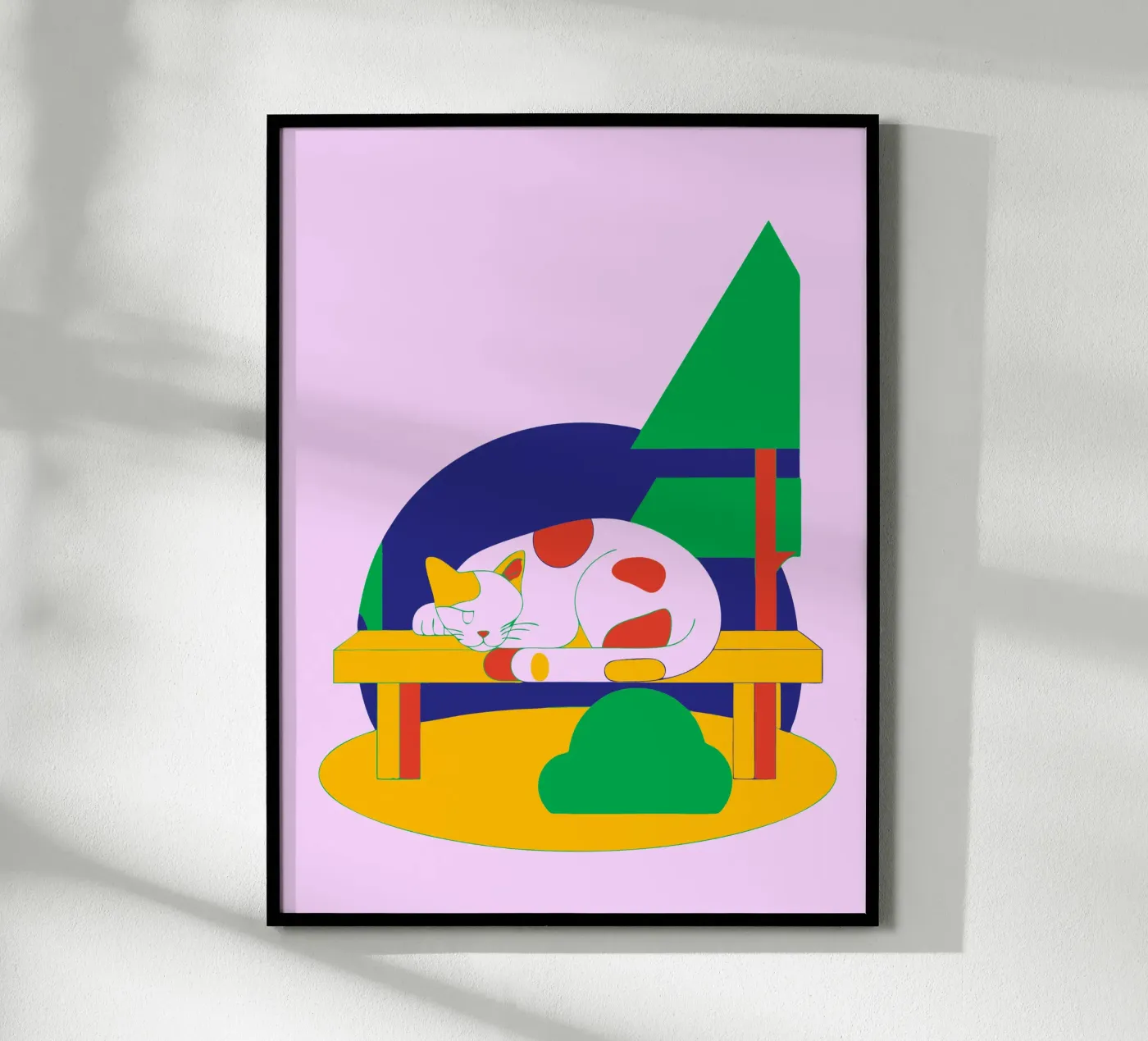 Sleeping Cat poster by OUR SHOP