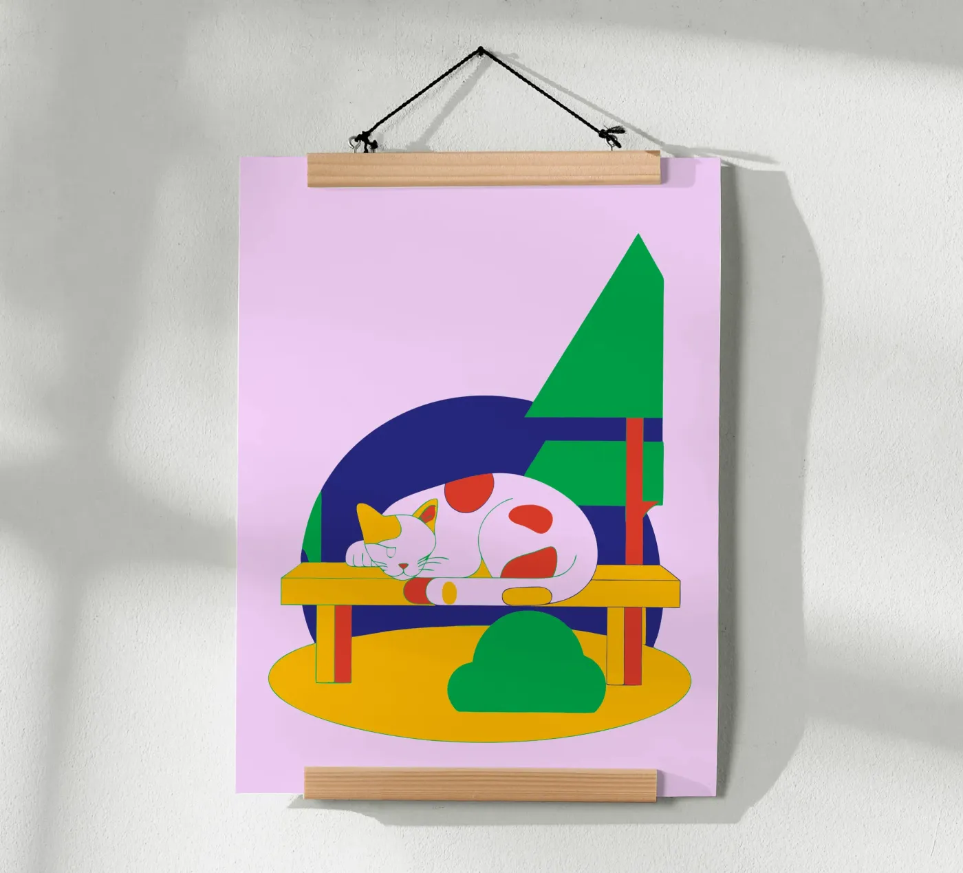 Sleeping Cat poster by OUR SHOP