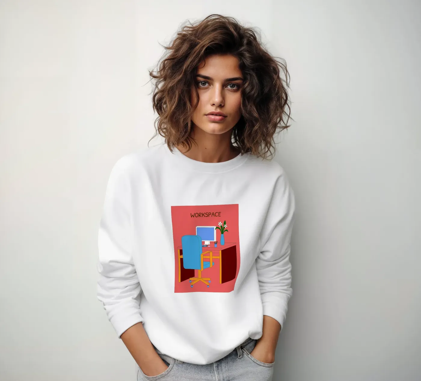 Computer Table sweatshirt by OUR SHOP