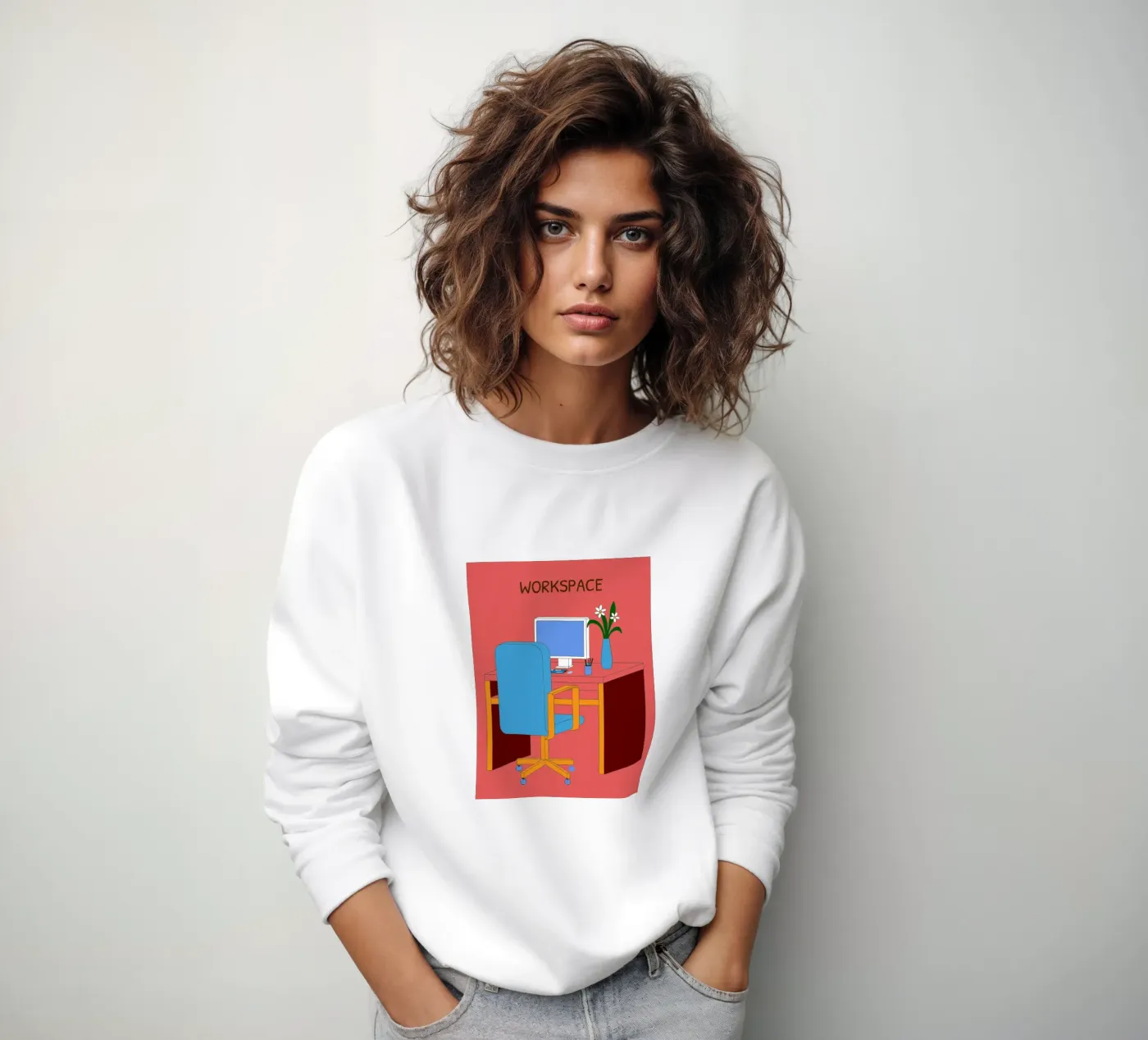 Computer Table sweatshirt by OUR SHOP