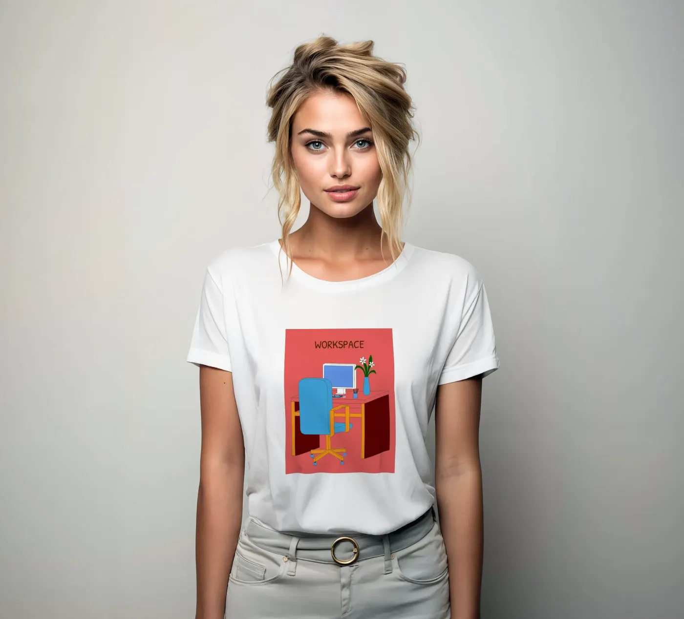 Tavolo da computer t-shirt da donna da OUR SHOP