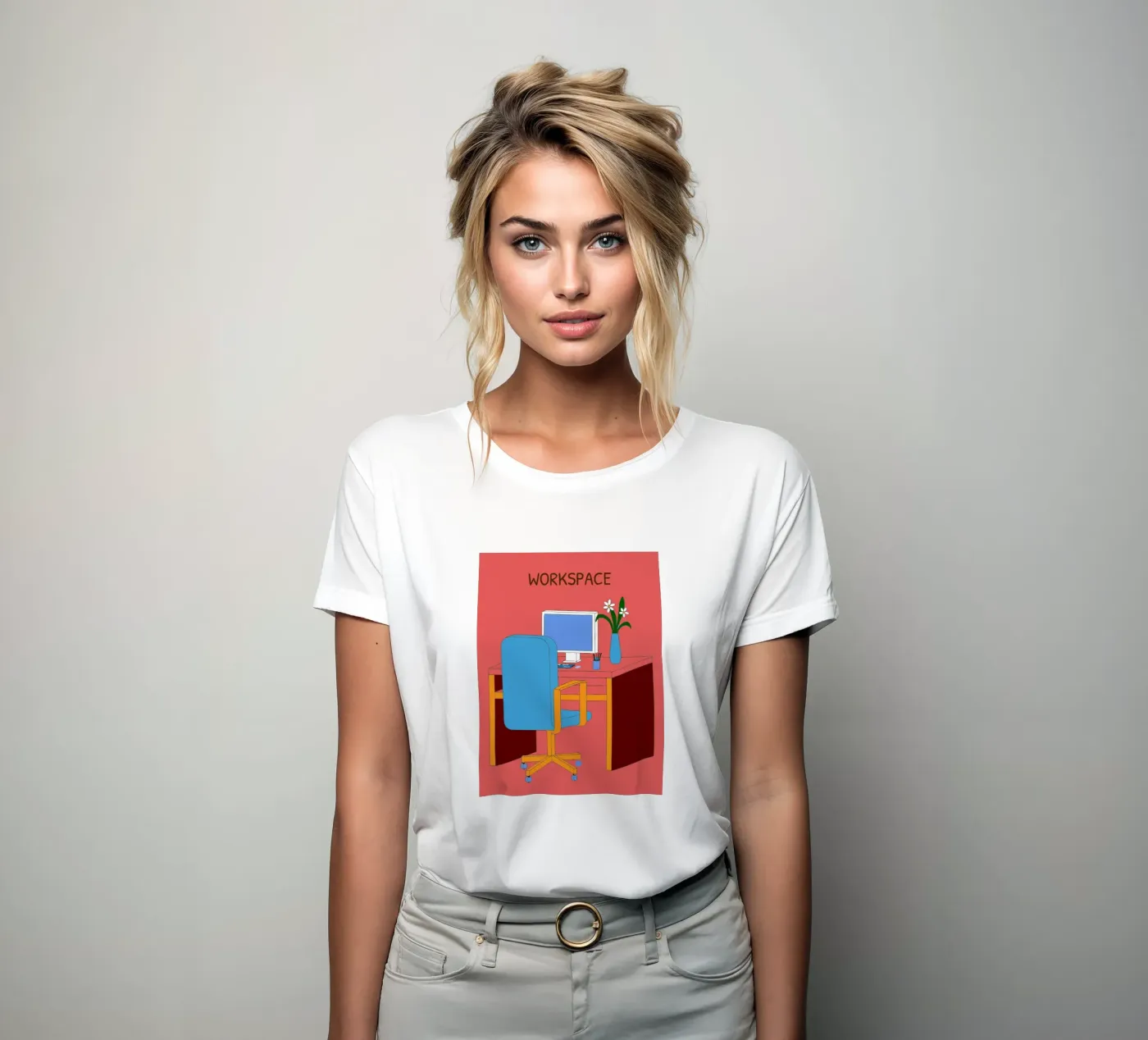 Tavolo da computer t-shirt da donna da OUR SHOP