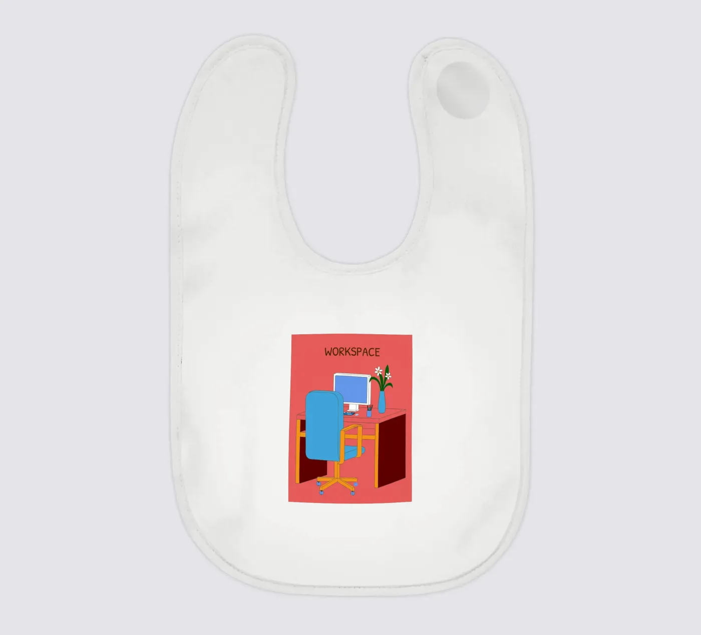 Computer Table baby bib by OUR SHOP