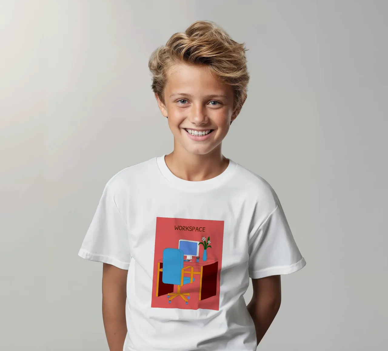 Tavolo da computer t-shirt bambini da OUR SHOP