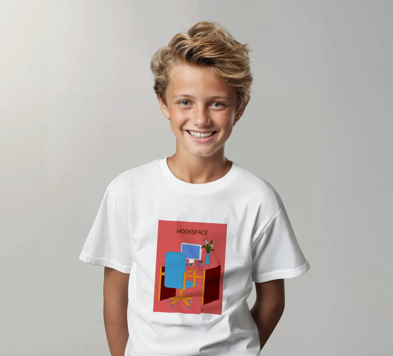 Tavolo da computer t-shirt bambini da OUR SHOP