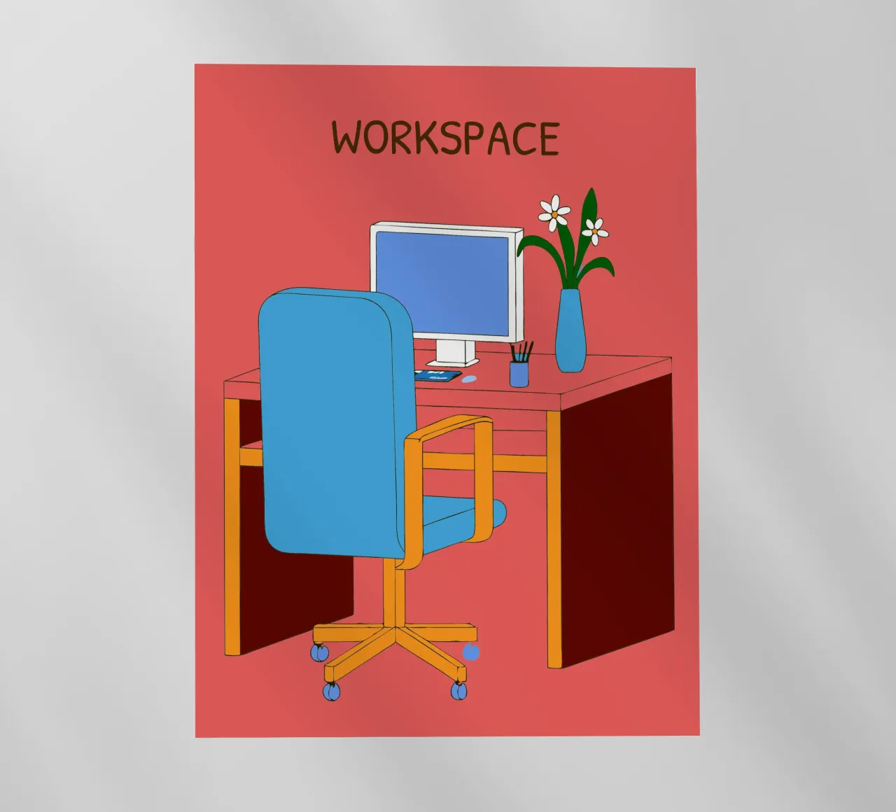 Computer Table Backlit Folie von OUR SHOP