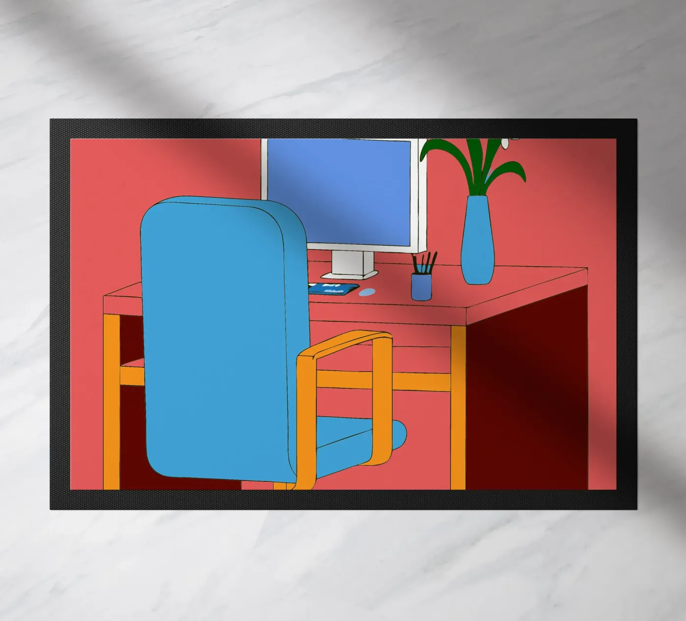 Table d'ordinateur paillasson de OUR SHOP