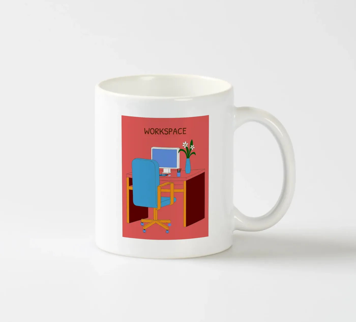Computer Table ceramic mug by OUR SHOP