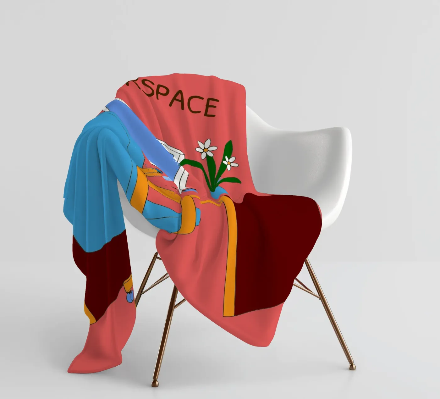 Computer Table fleece blanket by OUR SHOP