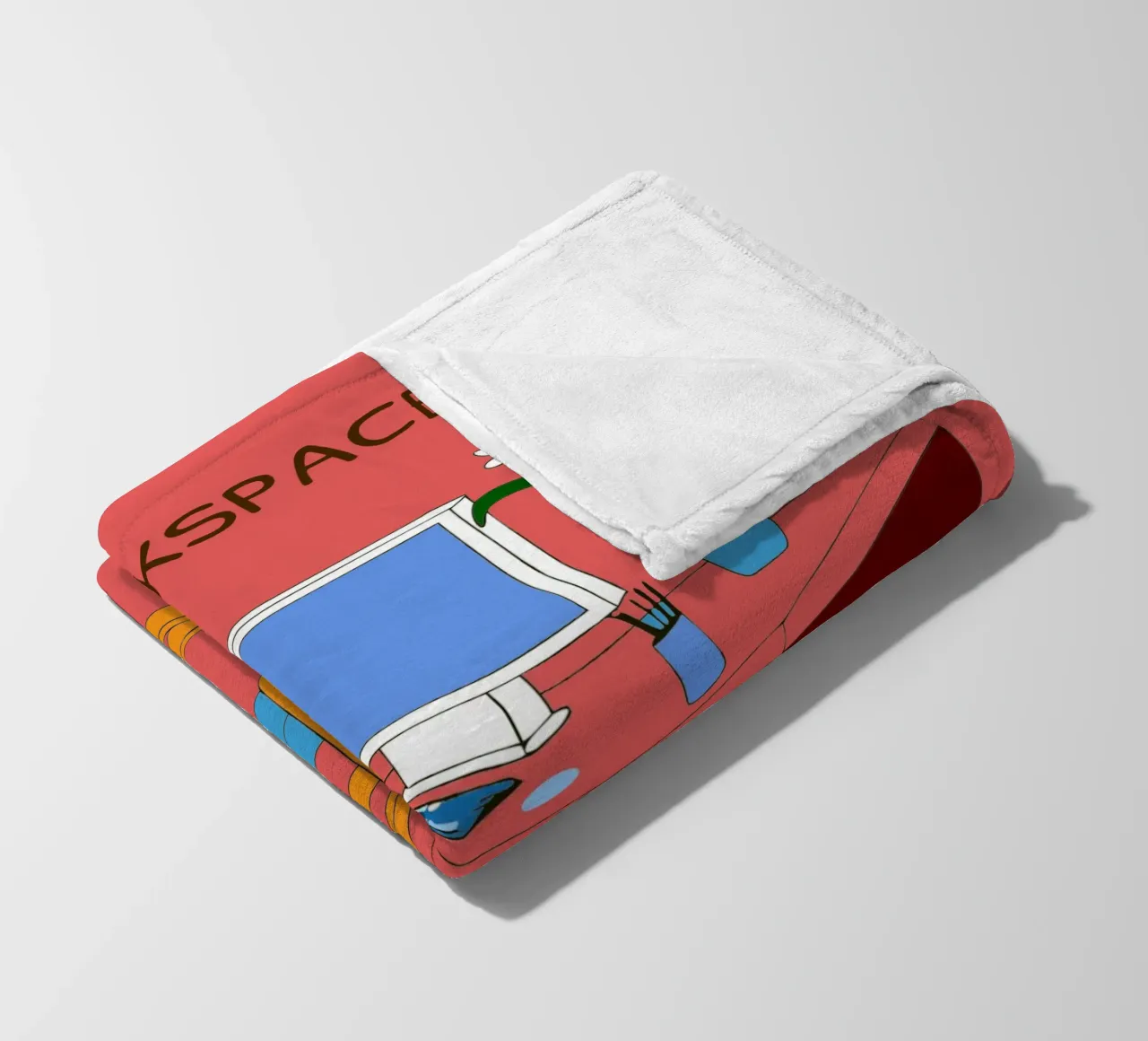 Computer Table fleece blanket by OUR SHOP