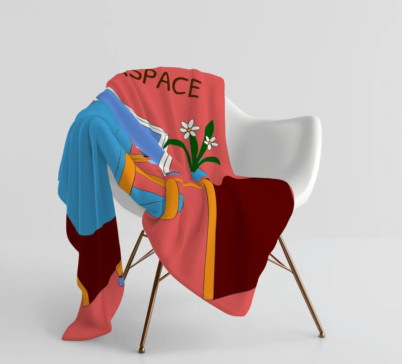 Computer Table fleece blanket by OUR SHOP