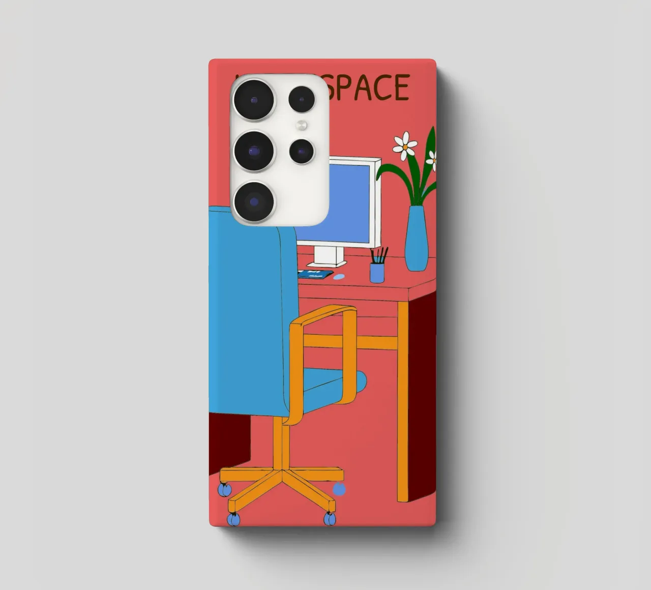 Computer Table samsung phone case by OUR SHOP