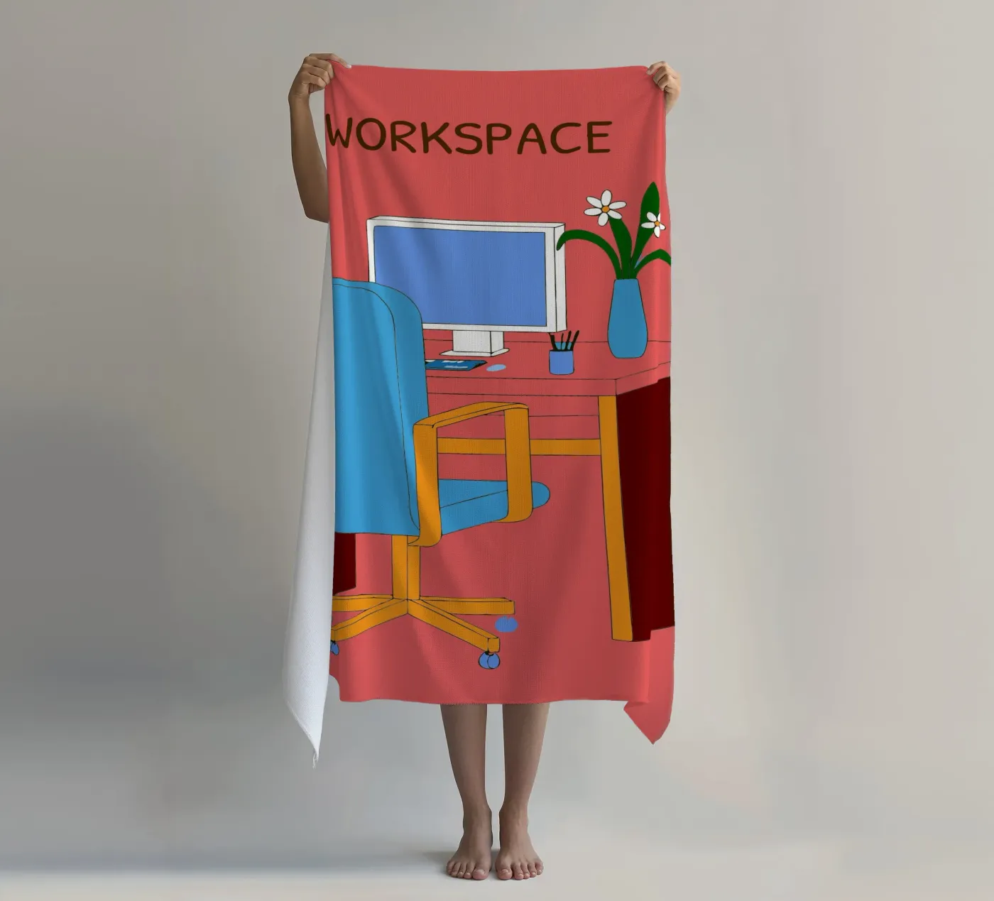 Computer-Tisch Strandtuch von OUR SHOP