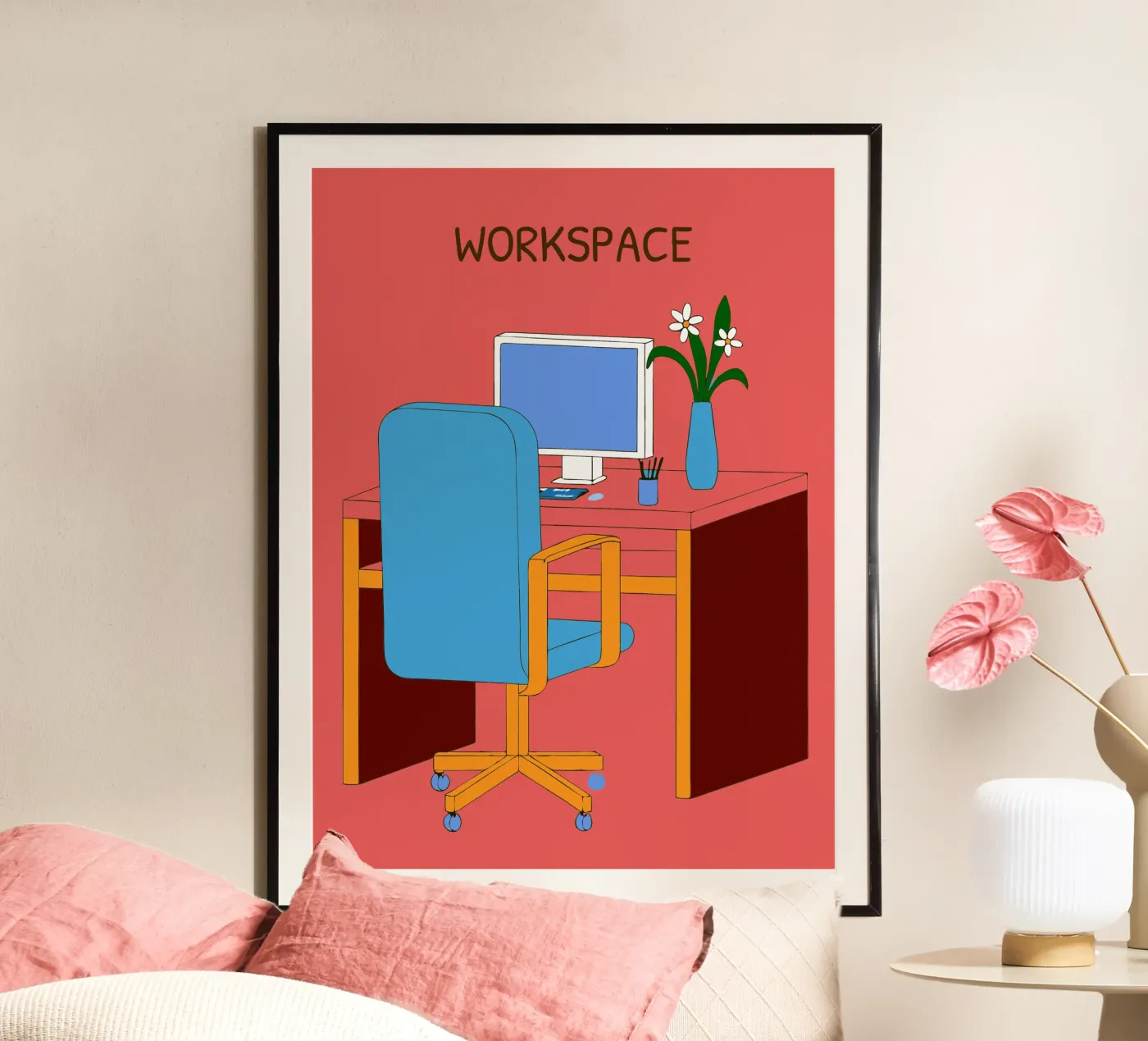 Computer Table poster by OUR SHOP