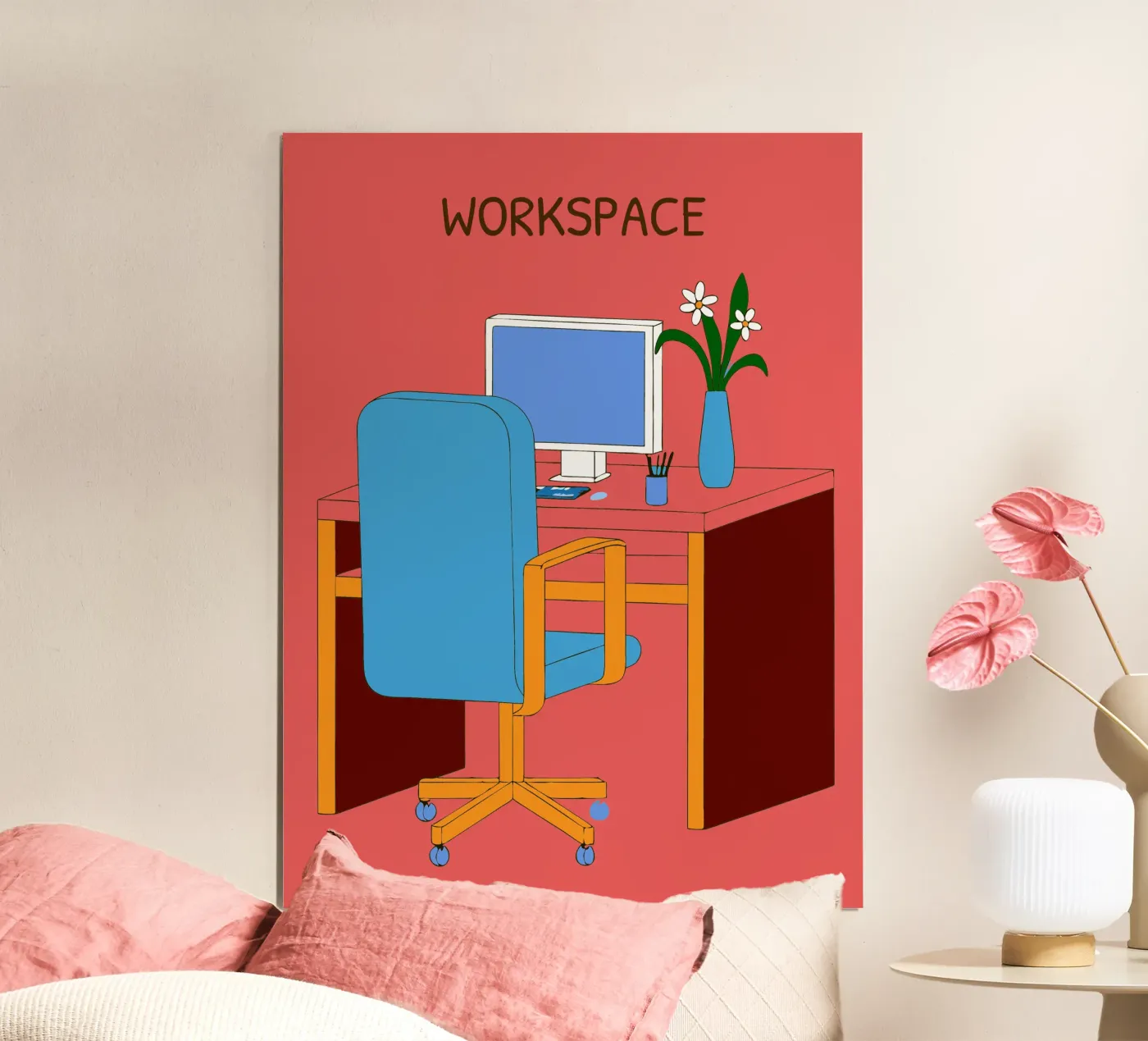 Computer Table poster by OUR SHOP