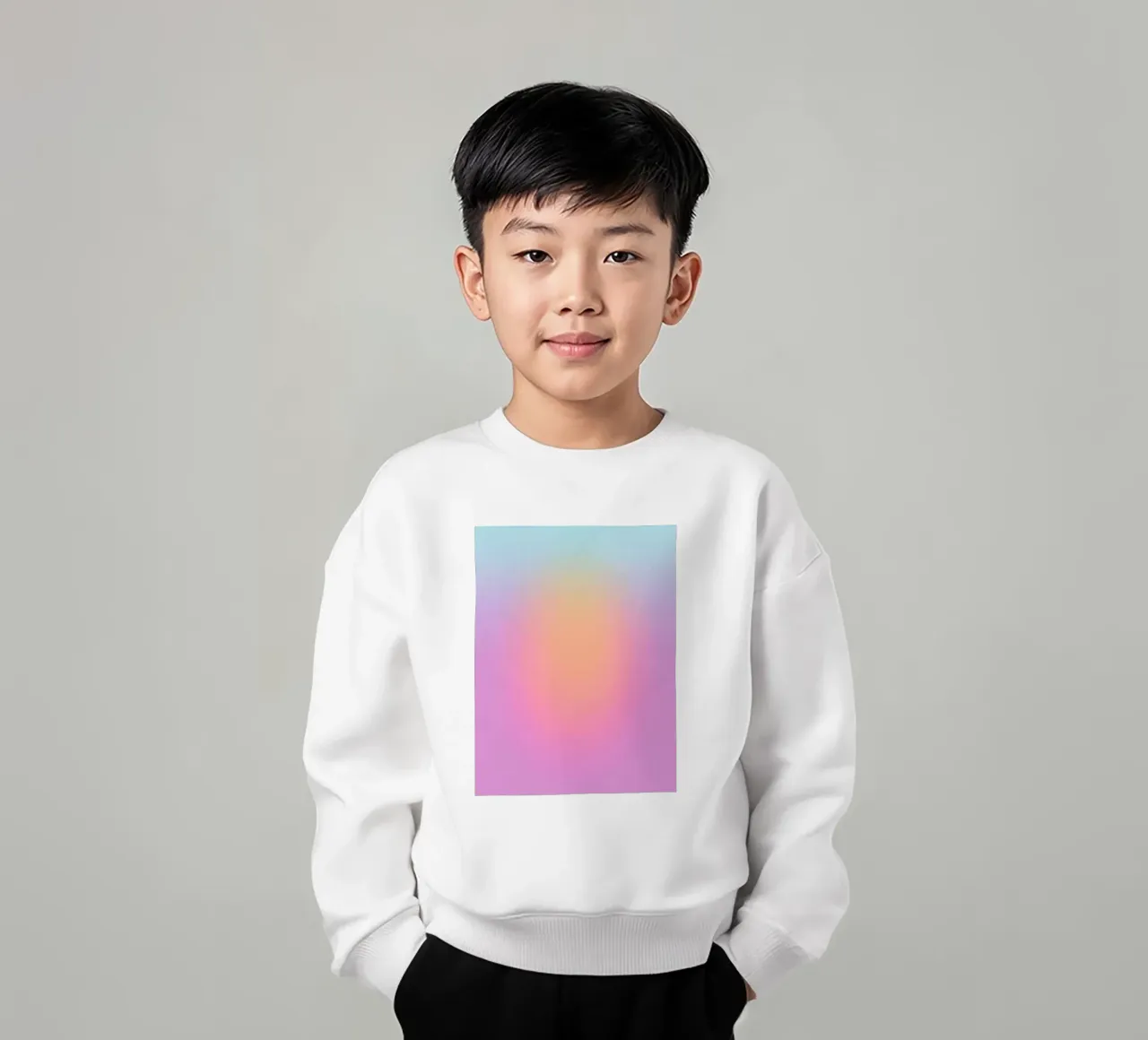 Futuristic aura kids sweatshirt by Carinaprint
