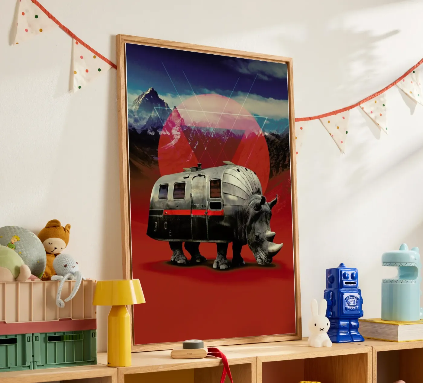 Rhino acryl van Ali Gulec