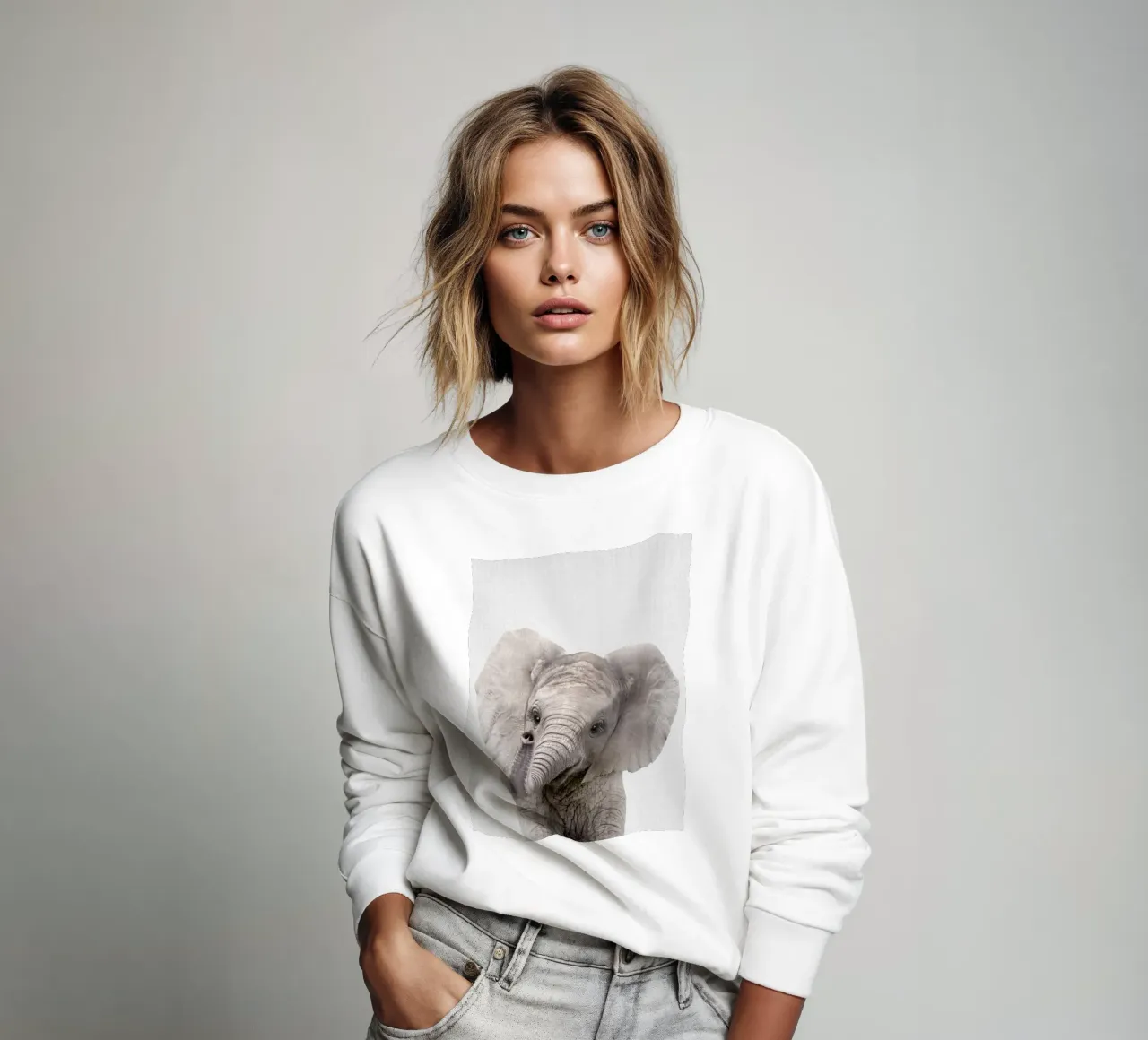 Peekaboo Baby Elephant felpa da Lila x Lola