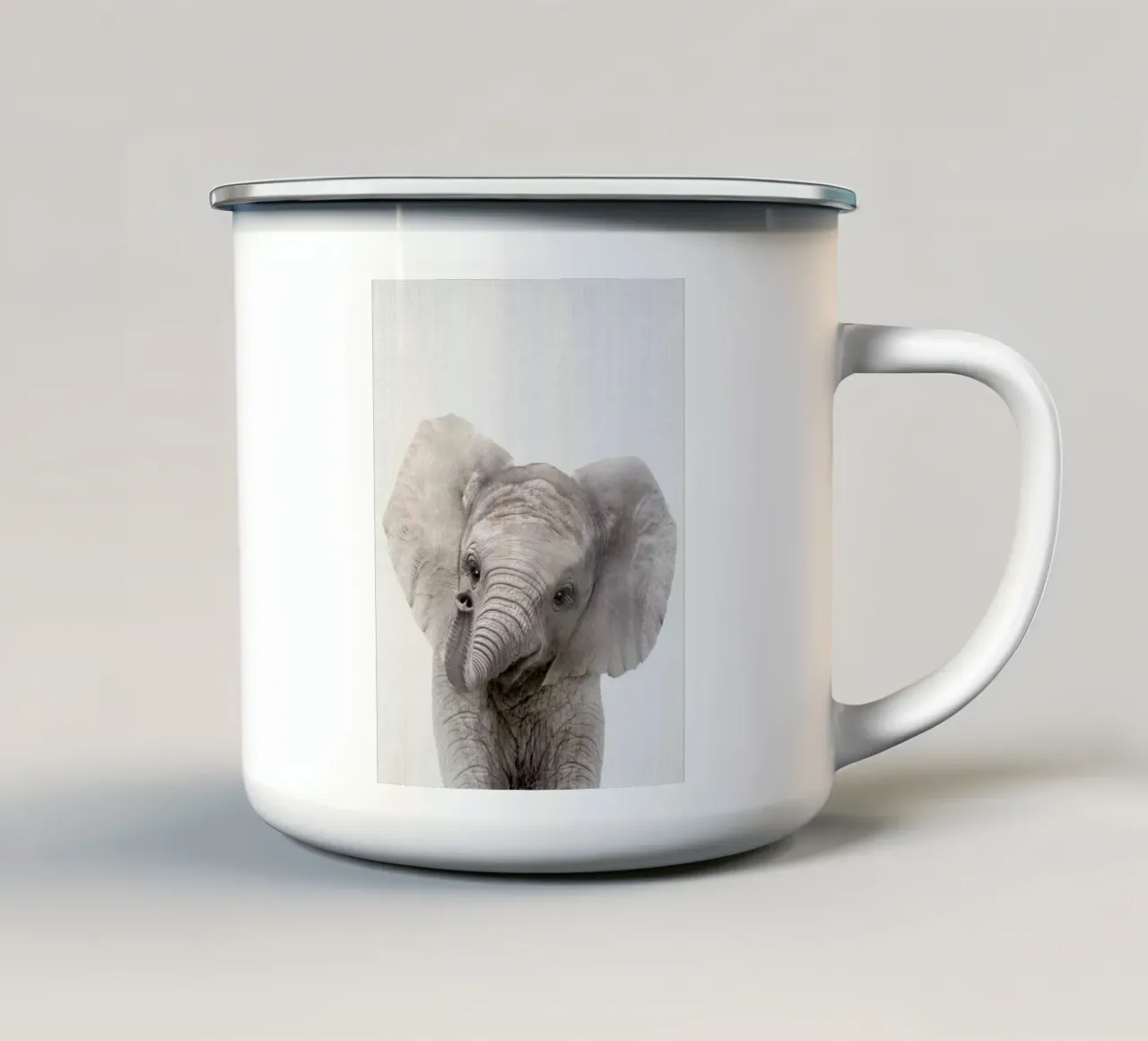 Peekaboo Baby Elephant tazza in smalto da Lila x Lola