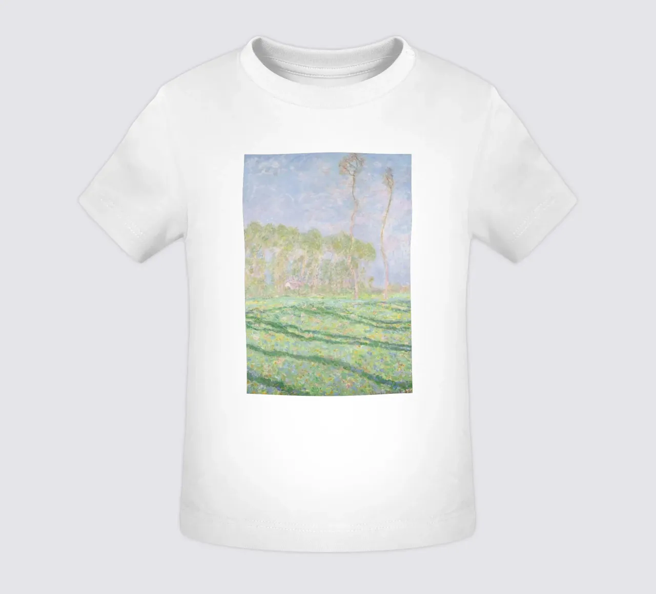 Claude Monet's Garden and Forest Scene baby t-shirt by belong shop