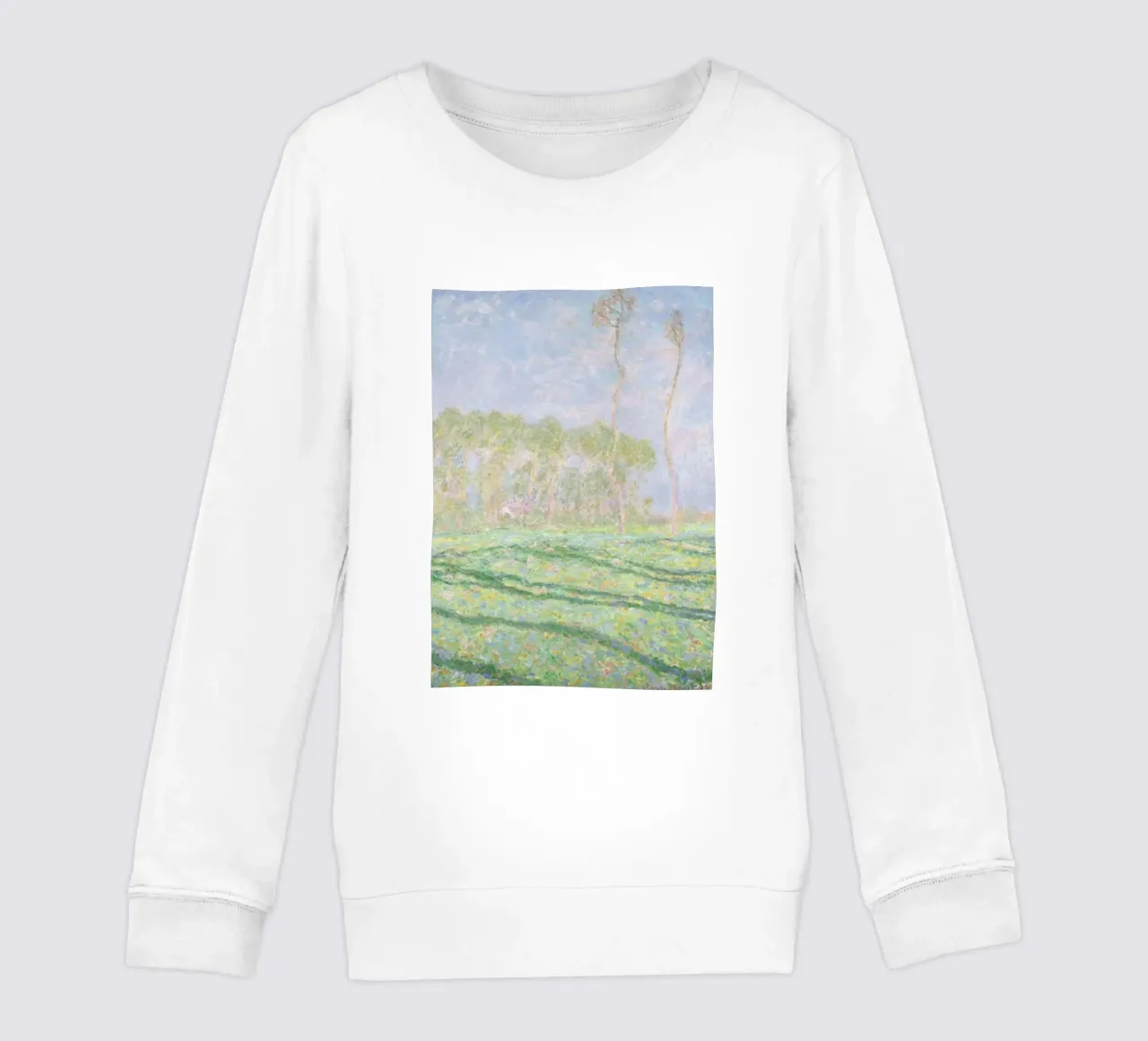 Claude Monet's Garden and Forest Scene kids sweatshirt by belong shop