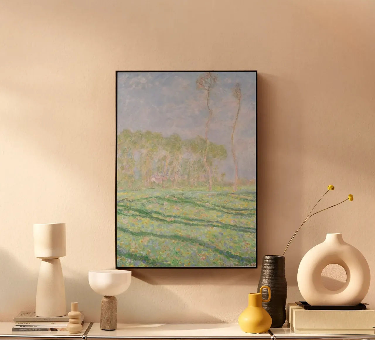 Claude Monet's Garden and Forest Scene forex plate by belong shop