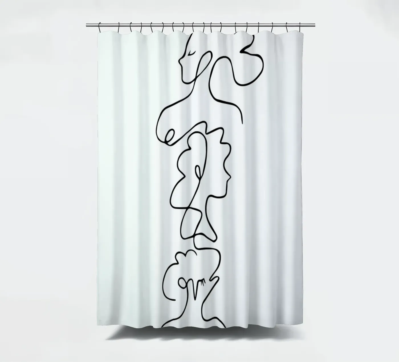 Close Duschvorhang von Graphite