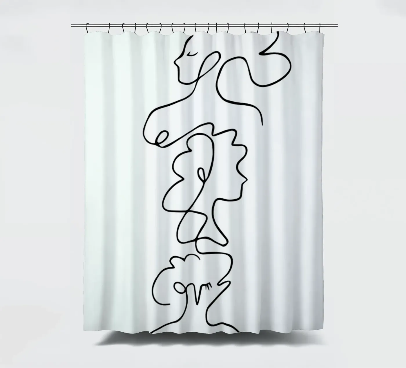 Close Duschvorhang von Graphite